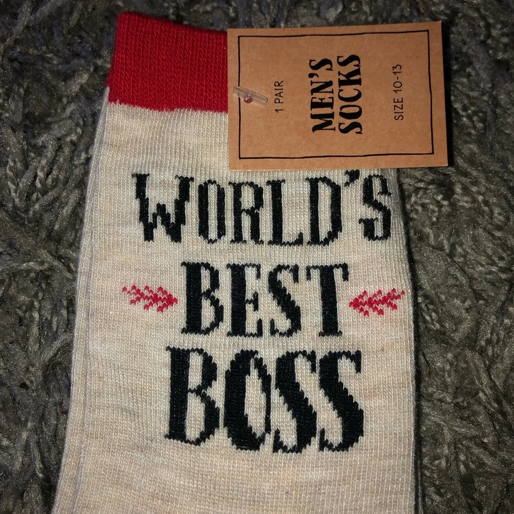 World’s Best Boss Socks, New With Tags